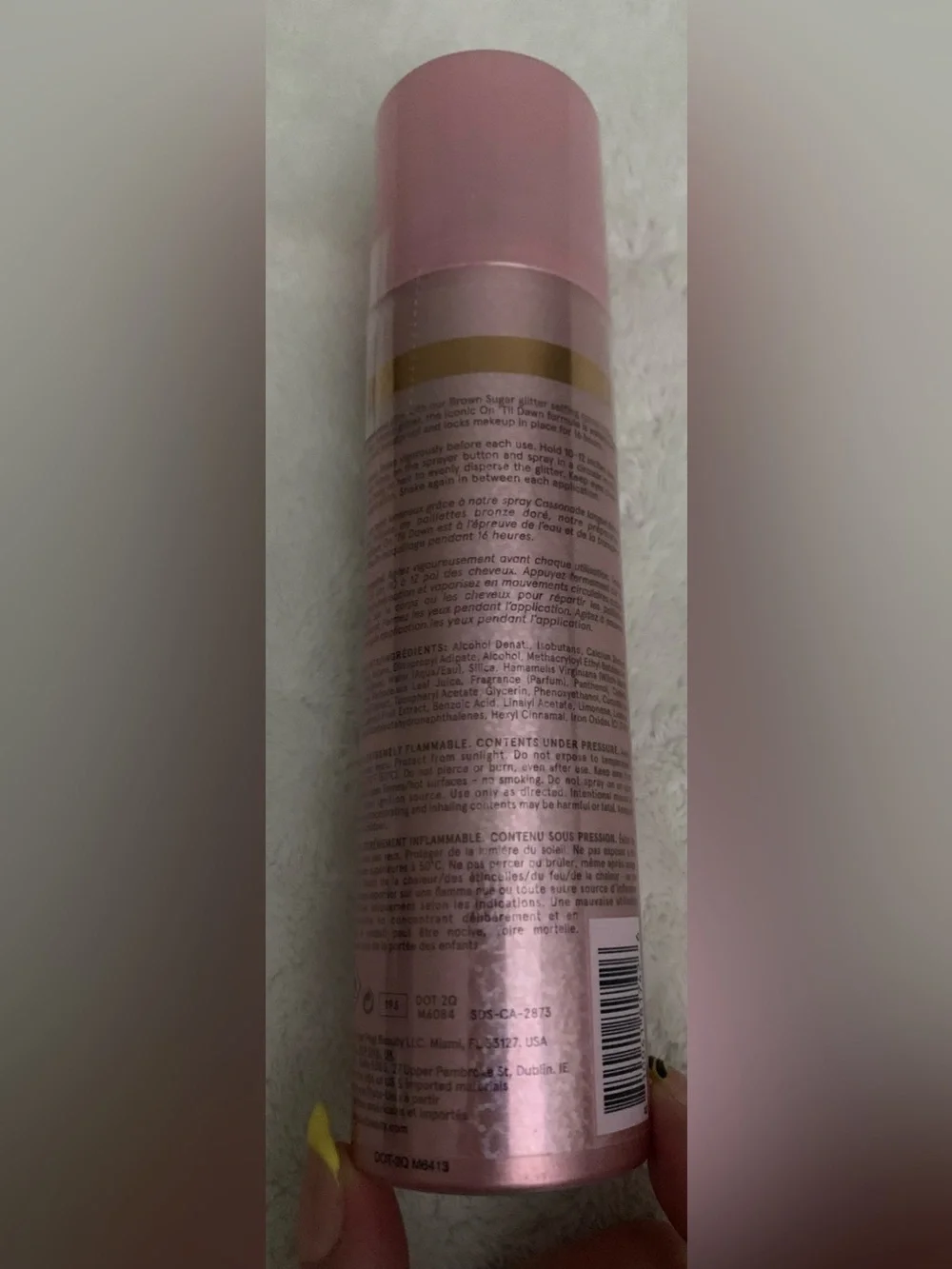 ONE/ SIZE On 'Til Dawn Waterproof Glitter Setting Spray -BROWN SUGAR LMTD. EDT.